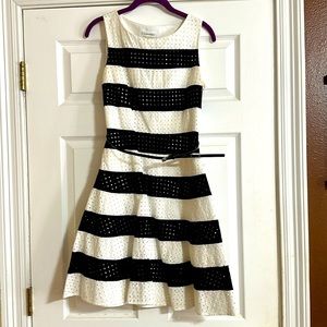 Calvin Klein Size 6 Black and white dress
